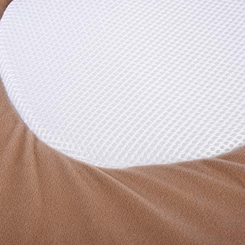 Portable Baby Crib Nursery Travel Folding Baby Bed Bag Infant Toddler Cradle Multifunction Storage Bag for 0-12 MonthBaby Care (Off-White)