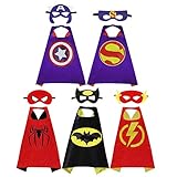 Fun Cartoon Hero Capes - for Kids Halloween Costumes and Masks Birthday Party Gifts