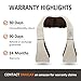 Shiatsu Back Neck Shoulder Massager with Heat - Massage Pillow Deep Kneading for Back Legs Neck Pain