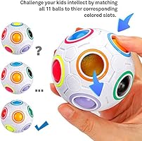 Amazon Com D Fantix 14 Pcs Brain Teaser Puzzles Toy Set Magic Rainbow Puzzle Ball 3d Maze Ball Magic Snake Cube Metal Wire Puzzle Flippy Chain 48 Link Wacky Tracks Sensory Fidget Toys Kids