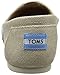 Toms Women's 10008015 Metallic Burlap Alpargata Flat, Natural, 9 M US