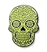 Day of the Dead Sugar Skull Enamel Lapel Pin (White)