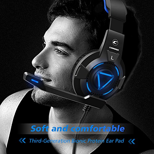 [2018Newest]Gaming Headset for Xbox One, Best 7.1 Surround Sound Headsets Multi-function Controller for PS4,PS3,Xbox 360,Nintendo Switch,PC, Headphones with LED Lights and Noise Canceling Microphone - Thumbnail 4