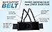 Back Support Belt with Attached Suspenders, Quick Adjust Elastic Outer Panels