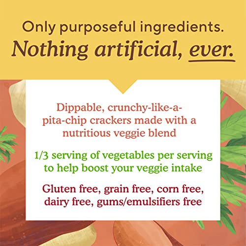 Simple Mills Veggie Pita Crackers, Himalayan Salt Gluten Free, Vegan
