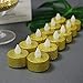 LOGUIDE Led Flameless Flickering Candles Tealight 100+ Hours of Lighting Battery Votive Wedding Christmas Decoration Candles Gold(Led show Warmwhite color)-12