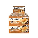 Quest Nutrition Protein Bar Chocolate Peanut Butter. Low Carb Meal Replacement Bar w/ 20g+ Protein. High Fiber, Soy-Free, Gluten-Free (24 Count)