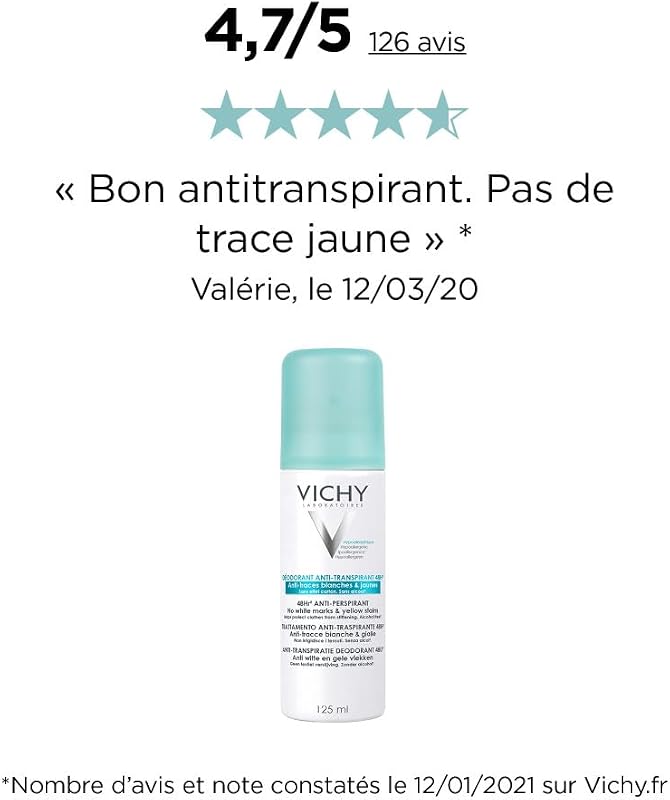 Déodorant Aérosol Anti-Transpirant 48H Peaux Sensibles