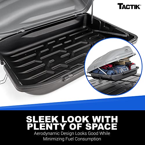 TACTIK Rooftop Cargo Carrier Box, Large Made in USA PatentPending