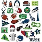 Anor Wishlife Football PVC Waterproof Stickers(30pcs) for Bottles,Luggages,Laptop,Skateboard,Notebooks,Cars,Motorcycles,Bicycles