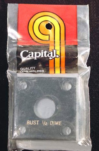 Capital Plastics 2x2 Holder - BUST 1/2 DIME in Black