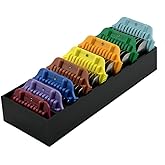 Clipper Comb Holder Case, Hair Clipper Organizer for Pets, Holds 8 Wide Guard Combs, Black