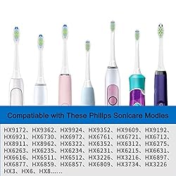 8 Pack Replacement Heads Compatible with Philips