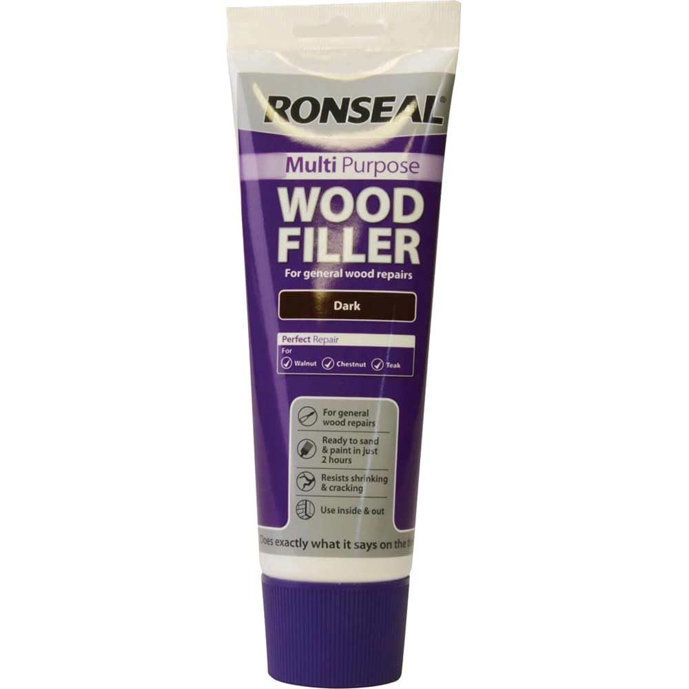 Ronseal MPWFD325G 325g Multi-Purpose Wood Filler Tube - Dark