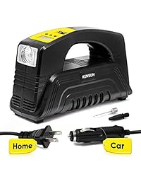 AC DC acción rápida portatil compresor de aire inflador de neumáticos Kensun con visualización digital para auto y casa (110 V) (12 V), 1 fl oz min.
