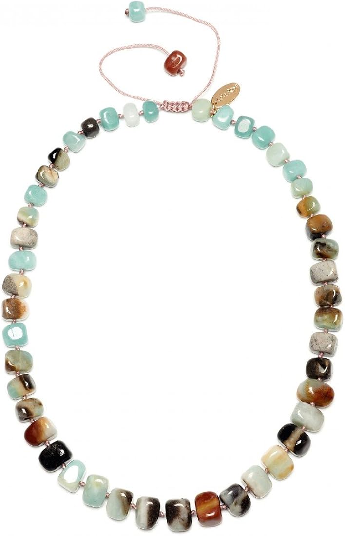 Lola Rose Bryson Flower Agate Necklace Amazon.co.uk Jewellery