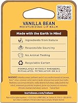 Burt's Bees Vanilla Bean Moisturizing Lip Balm 0.15oz Tint-Free Hydrating view 12
