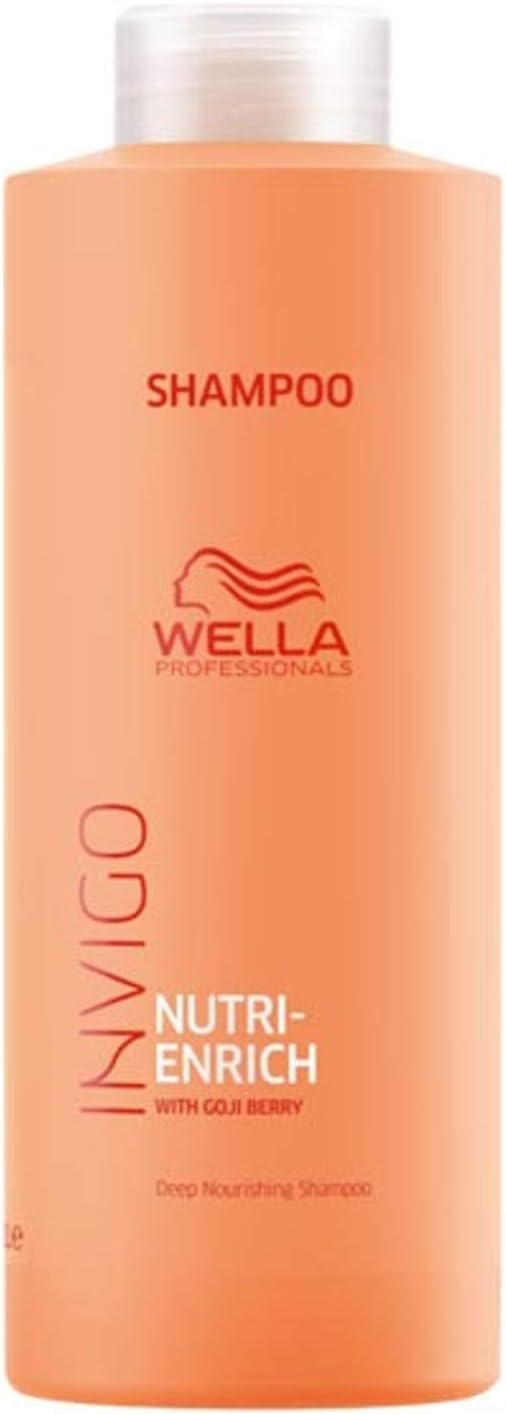 Wella Invigo Nutri-Enrich Deep Nourishing Shampoo 1000ml, Orange, 1 l (Pack of 1)
