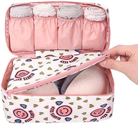 GaxQuly Undergarments and Innerwear Storage Bag Travel Cosmetic Pouch for Women, Toiletry Bag Organiser (Color May Vary)