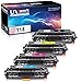 Uniwork Compatible Toner Cartridge Replacement for Canon 118 CRG-118 use for Imageclass MF8380Cdw MF8580Cdw MF726Cdw MF8350Cdn MF729Cdw LBP7660Cdn Printer (1 Black,1 Cyan,1 Magenta,1 Yellow, 4 Pack)