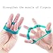 Kulussy Finger Stretcher Hand Resistance Bands Hand Extensor Exerciser Hand Grip Strengthener Strength Trainer Gripper Set for Arthritis Carpal Tunnel Exercise Guitar and Rock Climbing 6pcs