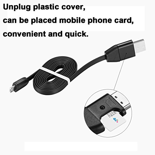 Sinfu GPS Tracker Micro USB Charger Cable GPS Locator Voice Listening GSM GPRS Real Time Tracking Device (Black)