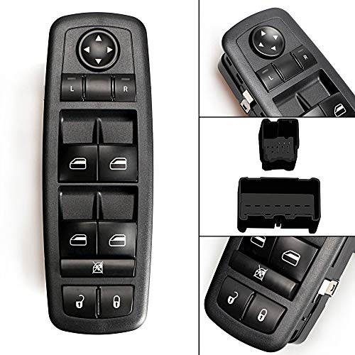 Driver Side Master Power Window Switch 4602535AG - For 2008-2010 Dodge Grand Caravan V6 and 2008-2010 Chrysler Town & Country V6 (Check and Compare Pins)