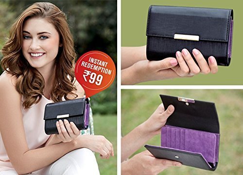 oriflame spirit black women's wallet