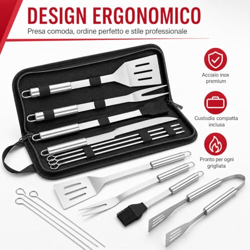 9-Piece Barbecue Tool Set Stainless Steel Barbecue Gloves Set of Tools Double Heat Resistant Oven Gloves for Barbecue Grilling Baking Fireplace