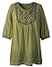 Lanmo Women Embroidery Peasant Tops Summer Dressy Shirt