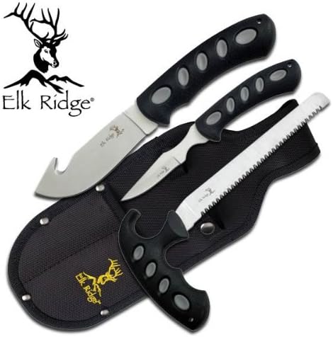ER-252 3 jbh6DJhnl Pcs Elk Ridge Hunting Knife Set with Sheath ayeuiu56 hlbv23rt 3 Pcs Elk Ridge Hunting Knife Set gXSMYQn with Sheath