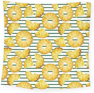 Pineapple Slices Tapestry Wall Hanging Small: 48"x 48"