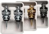 Schaller Nickel Guitar Strap Security Locks with Hardened Steel Buttons view 3