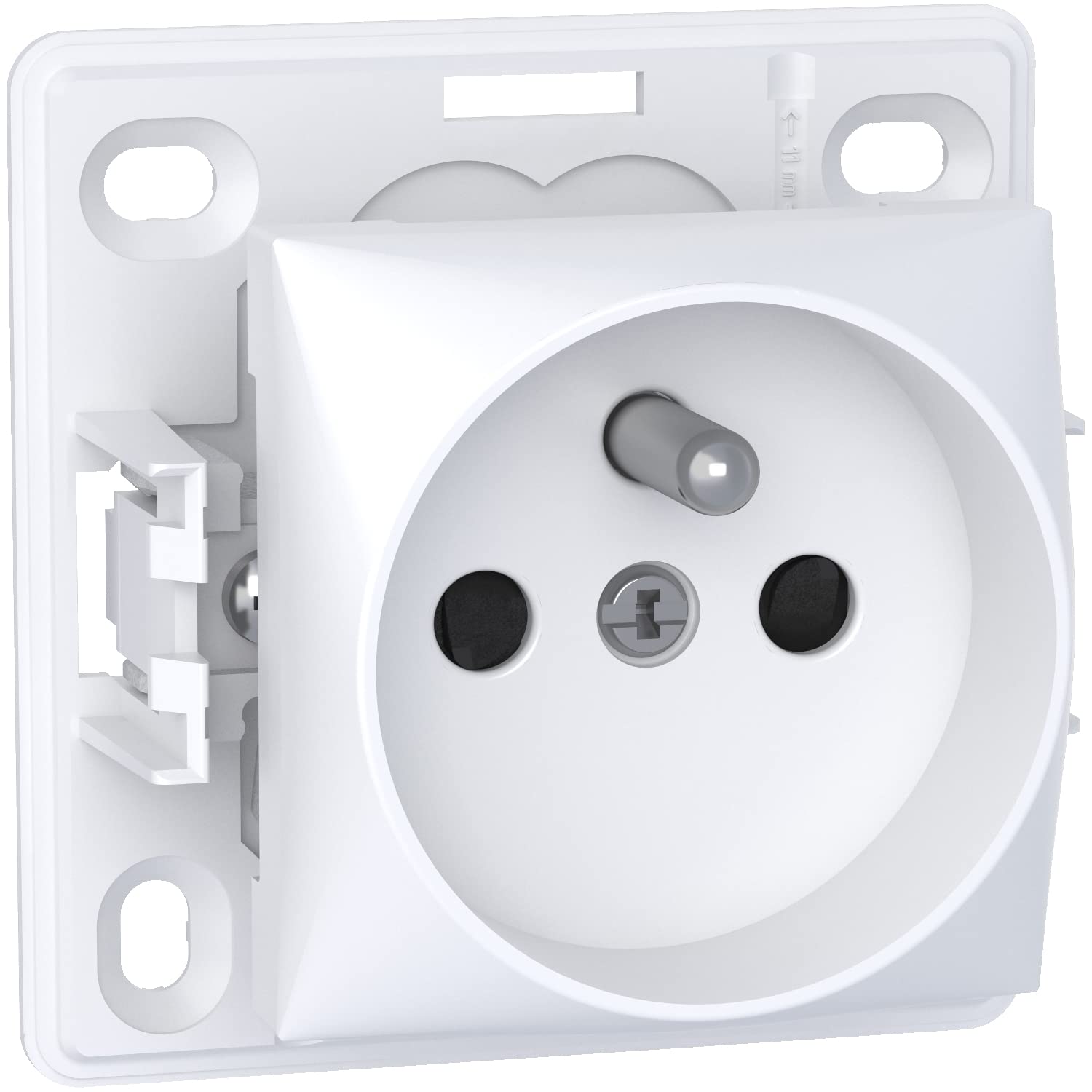 Alréa, 2P+T socket, quick connection, polar white