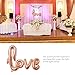 TOYMYTOY LOVE Designed Foil Balloon Mylar Balloons for Wedding Party Decoration (Rose Gold)