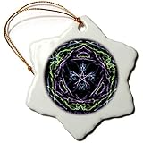 3dRose Earth Air Fire Water - Snowflake