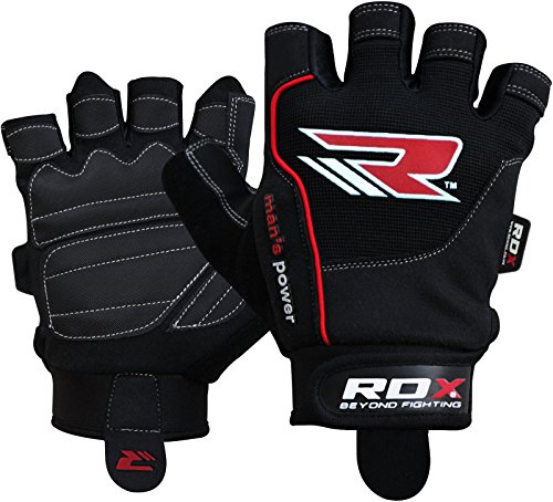 RDX Gym Weight Lifting Gloves Workout Fitness Bodybuilding Crossfit Breathable Powerlifting Wrist Support Strength Training Exercise