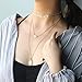 Aikooch Bead Bird Sequins Multilayer Choker Necklace for Women Golden