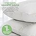 Essence of Bamboo Derived Rayon Pillow Platinum Edition - Premium Stay Cool Hypoallergenic Down Alternative Fiber Pillow - Designed and Filled in USA - Best Sleep Ever (Queen)