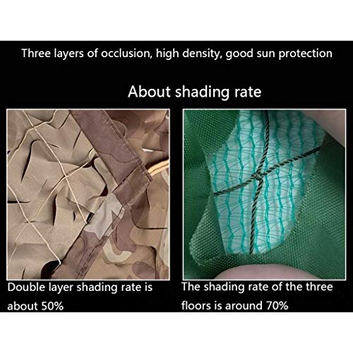 ZXQ Army Camouflage Net Woodland Quartermaster Tarpaulin Shooting Hunting, Hidden Shelter Shade Party Decoration Available (Color : Green, Size : 6X8M) - Thumbnail 3