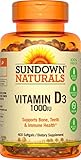 Sundown Naturals Vitamin D3 1000 IU, 400 Softgels