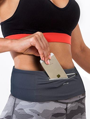 Running Belt Zipper Pocket for iPhone 6/6s/7/7 Plus, Fitness Workout Terra Belt for Women and Men - Waist Fanny Pack for Cycling Hiking Walking Climbing