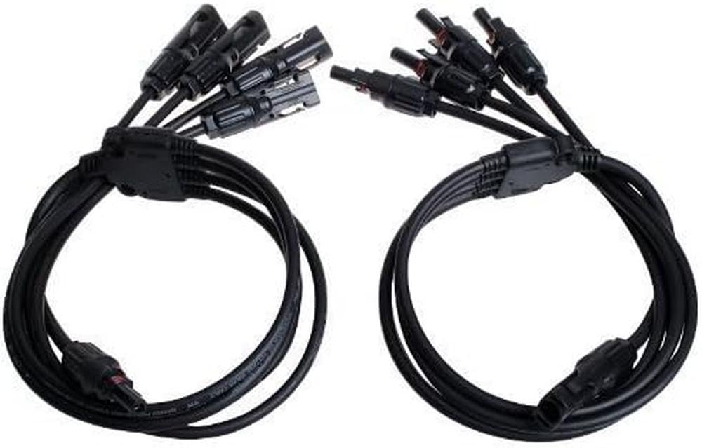 Renogy MC4 Y Branch Connectors Solar Connectors MFFFF + FMMMM Pair