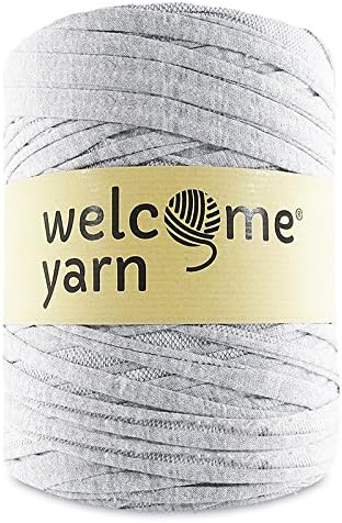 T-shirt Yarn cotton Fettuccini Zpagetti highest quality ~ 1.3 lbs (600g) and 120 yard long (~100 meter) Sewing Knitting Crochet T shirt Yarn (Grey) Click for More Colors