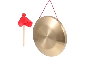 ERINGOGO 8 inch Gong with Mallet and Hanging String, Chinese Wind Gong Hanging Chau Gong with Great Resonance, Tam Tam Gong P