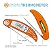 RISEPRO Instant Thermometer, Digital Instant Read Cooking Grill Thermometer Foldable with BBQ Internal Temperature Chart for Kitchen Meat Beef Poultry EN301