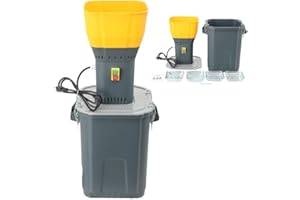 Grain Mill Corn Grinder, 1000w Electric Feed Ginder Mill Dust-Free Dry Cereals Grinder with Detachable Hopper & 5 Sieves for 