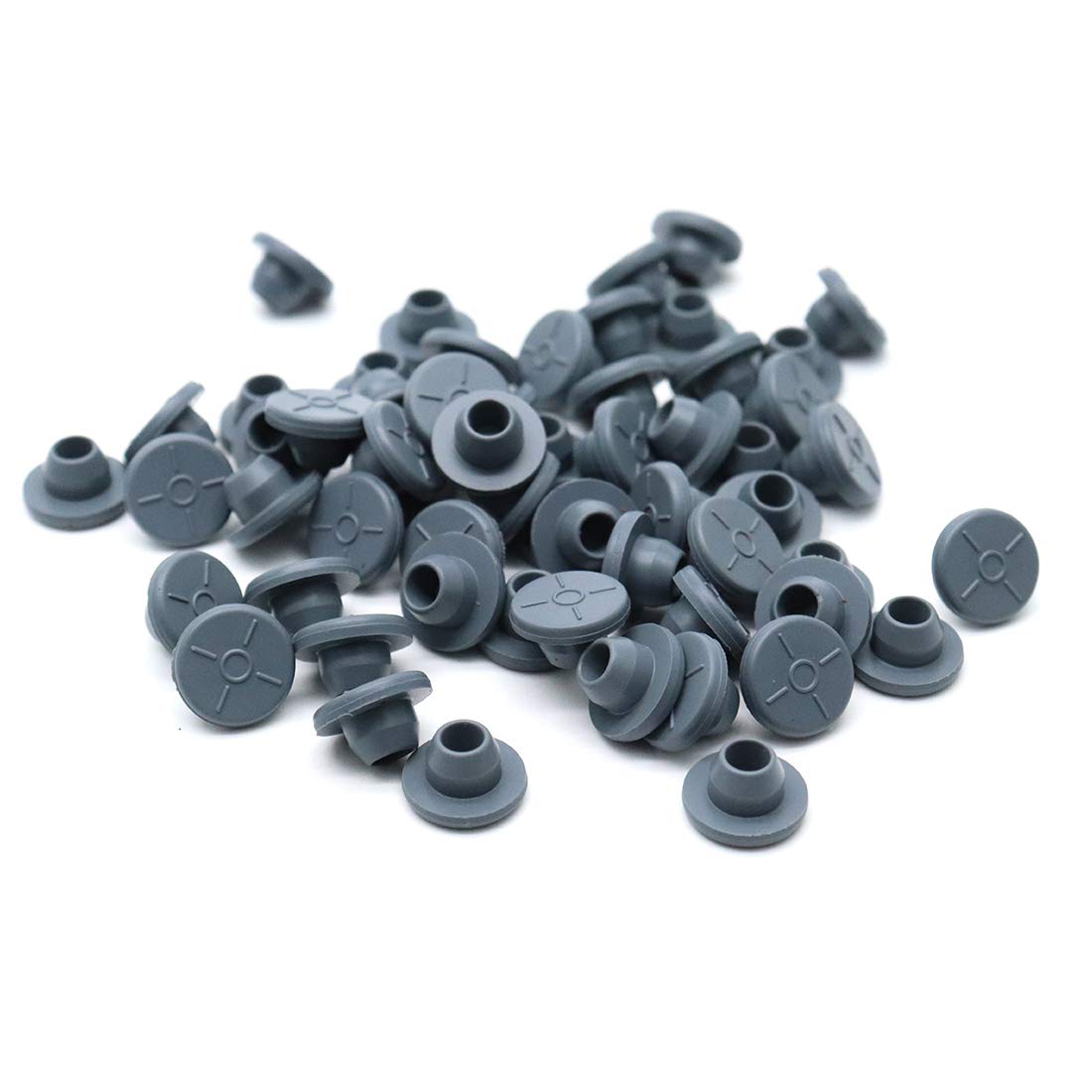 Photo 1 of Sscon 200Pcs 13mm Vial Rubber Stoppers Port Solid Seals for Glass Vial Liquid Culture Jar