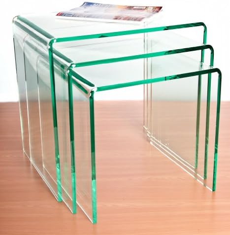 Wrights Plastics GPXSilicon (Glass Effect) Acrylic Nest Of Tables