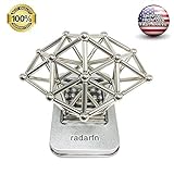 radarfn Magnetic Building Blocks Set Magnetic Stick and Balls Building Blocks Toy Relief Stress and Brain Training for Kids and Adults (63 pcs)